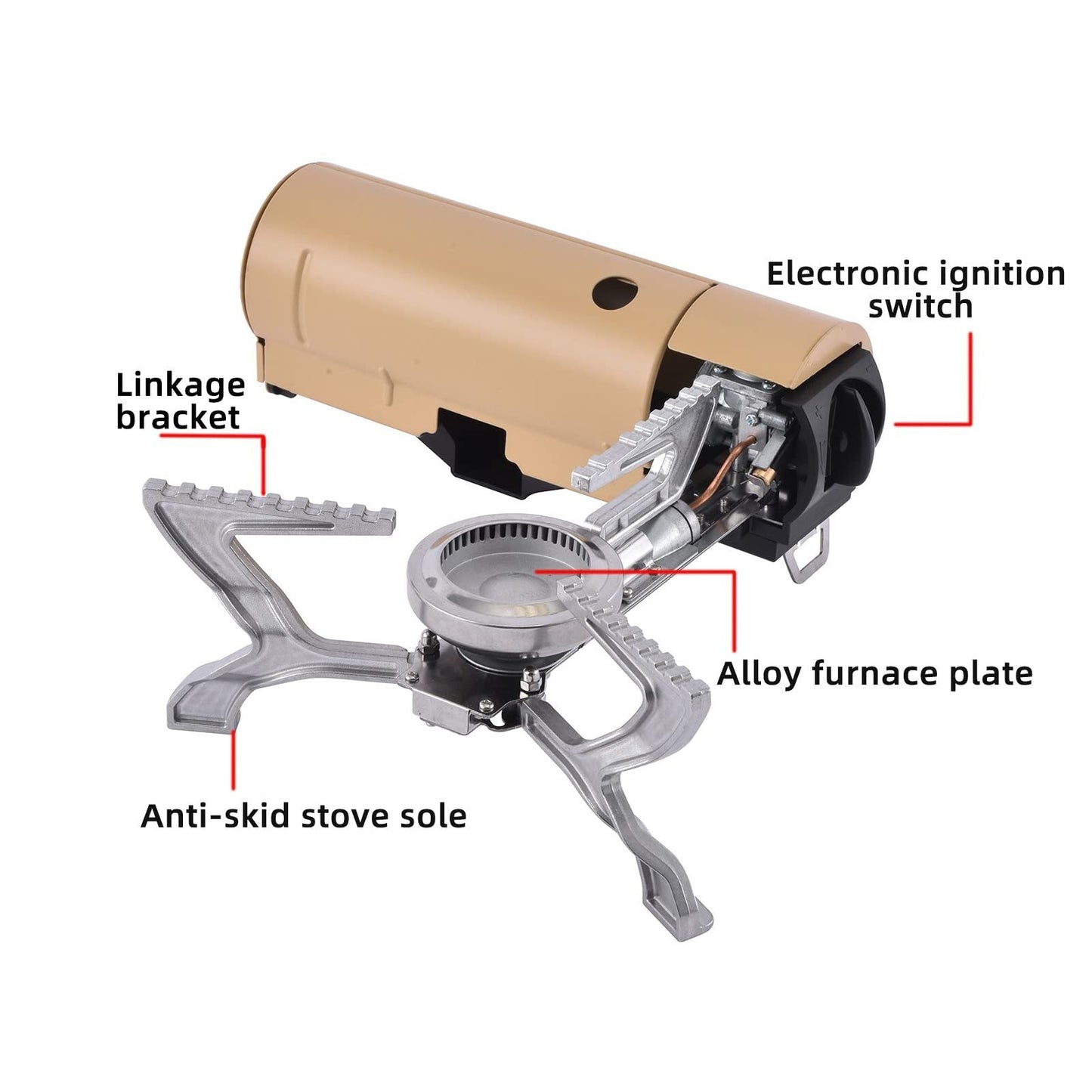 Foldable Portable Butane Stove 2600W Camping Stove