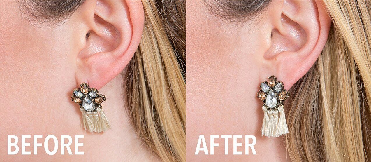 Earring Lifters for Stretched Earlobes