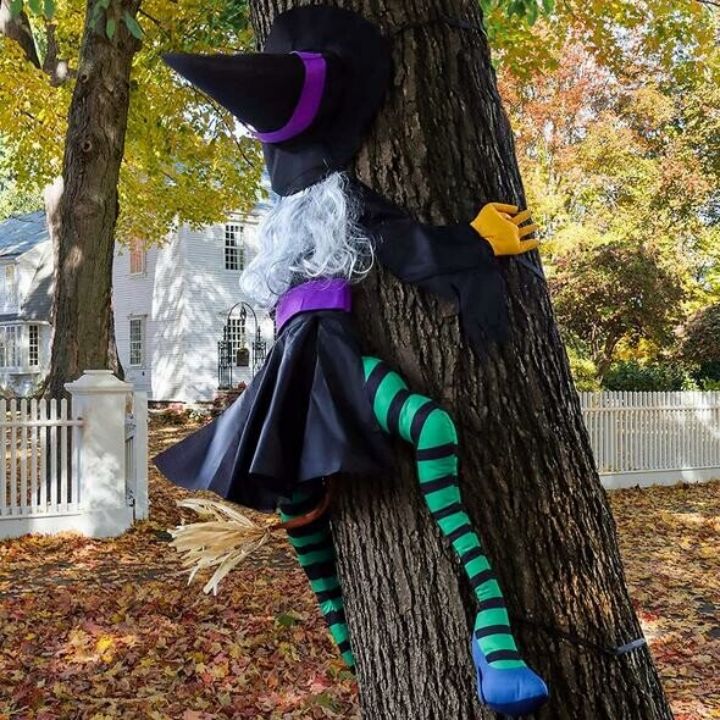 🎃Large Crashing Witch Halloween Decorations🧙‍♀