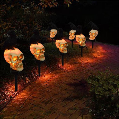 🔥 49% Off-Solar Skull Crow Waterproof Landscape Light