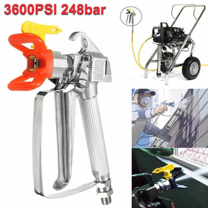 3600PSI Airless Paint Sprayer G u n High Pressure with 517 Yellow Spray Tip Nozzle Guard Power Tool Spraying Machine