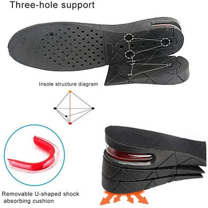 Removable Invisible Air Height Enhancement Insoles - Buy One Pair Get Two Pairs Free (3 Pairs)