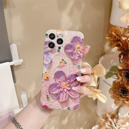 Hot Sale Vintage Oil Painting Flower iPhone Case