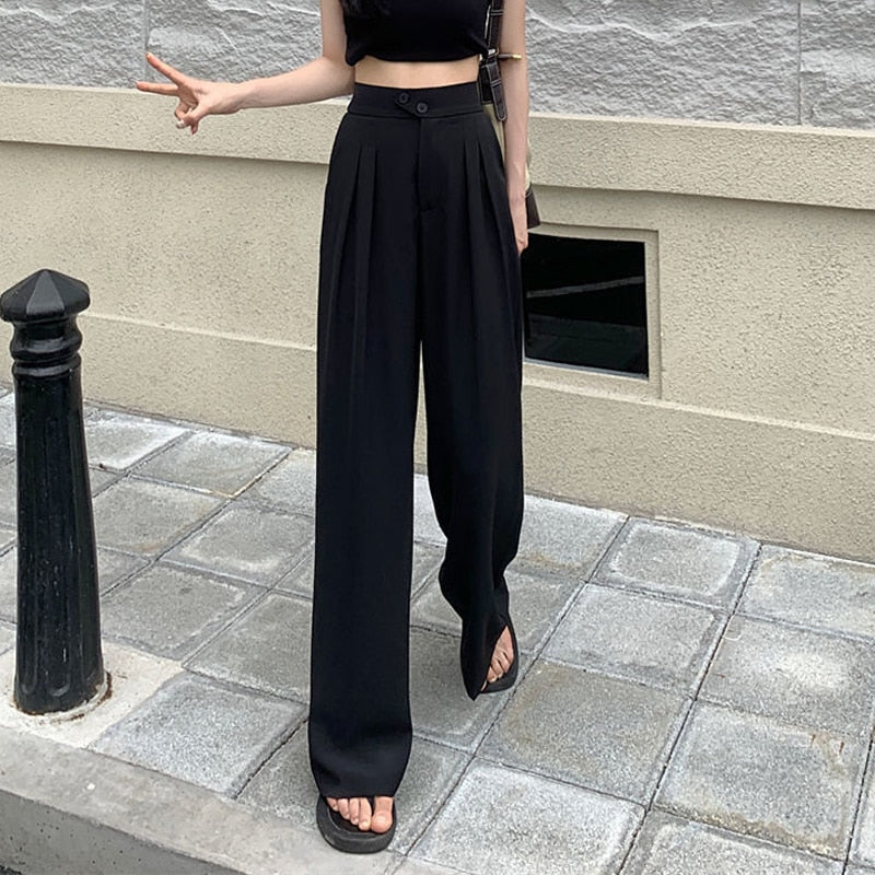 Woman's Casual Full-Length Loose Pants