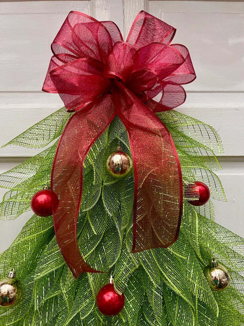 🔥Hot Sale 40% OFF-🎄Handmade Christmas Tree Wreath for Front Door