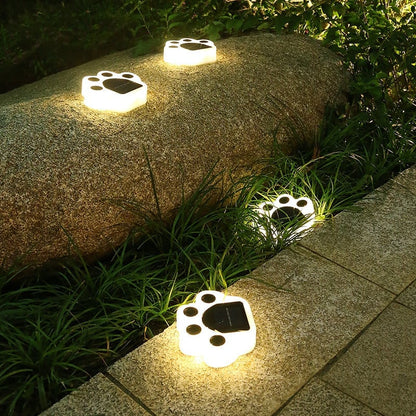 LED Solar Paw Lights