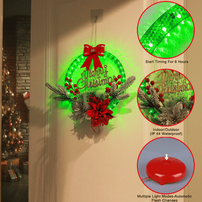 Led light wreaths