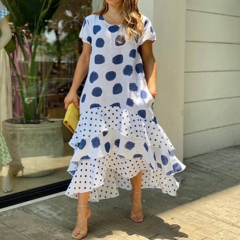 🔥Hot New 48%OFF🎉Polka dot print hem long skirt