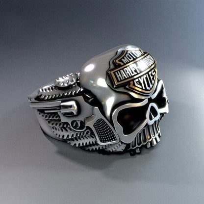 Harley-Davidson Skull Ring Inspired Motorcycle Accessories