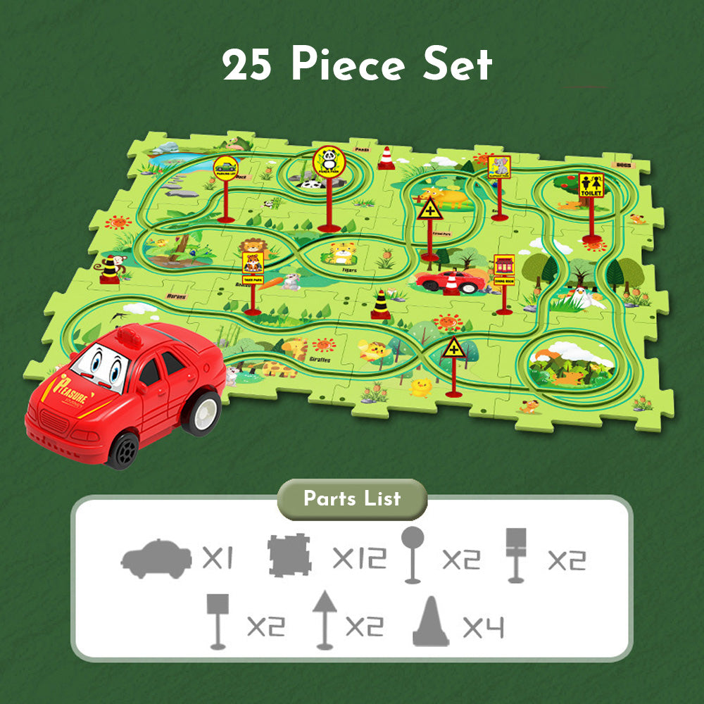 New children's car track puzzle set🧩