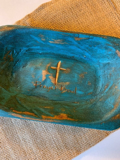 Prayer Bowl Dough Bowl Cross religious gifts