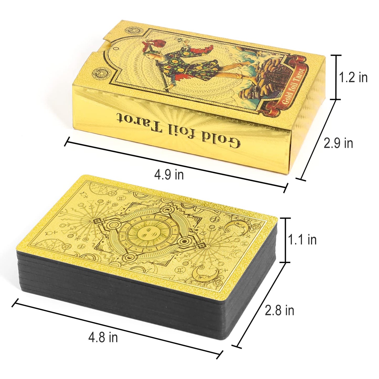 Explore the Mystical World of Tarot Gold Foil Tarot (Buy 2 Free Shipping)