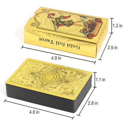 Explore the Mystical World of Tarot Gold Foil Tarot (Buy 2 Free Shipping)