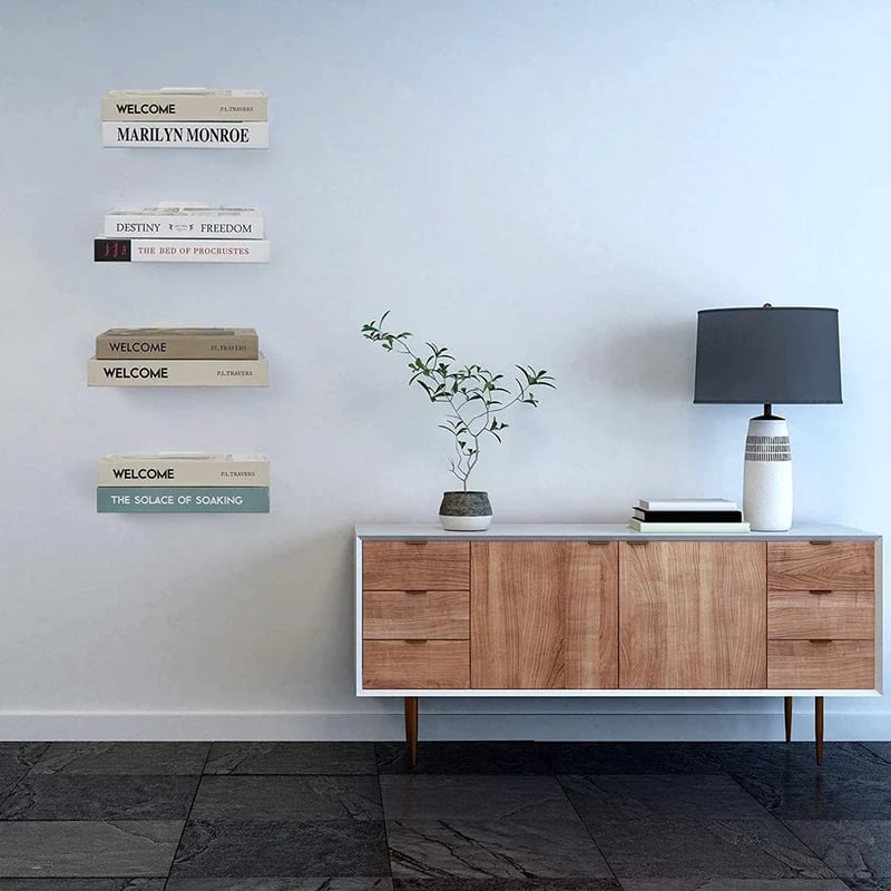 Mounted Floating Bookshelf for Home Decoration