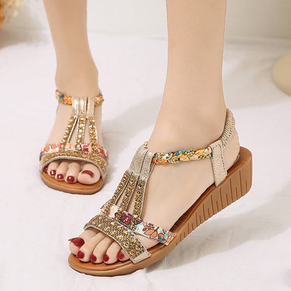 🔥Last Day Promotion 48% OFF - Women's New Summer Rhinestone Open Toe Orthopaedic Sandals