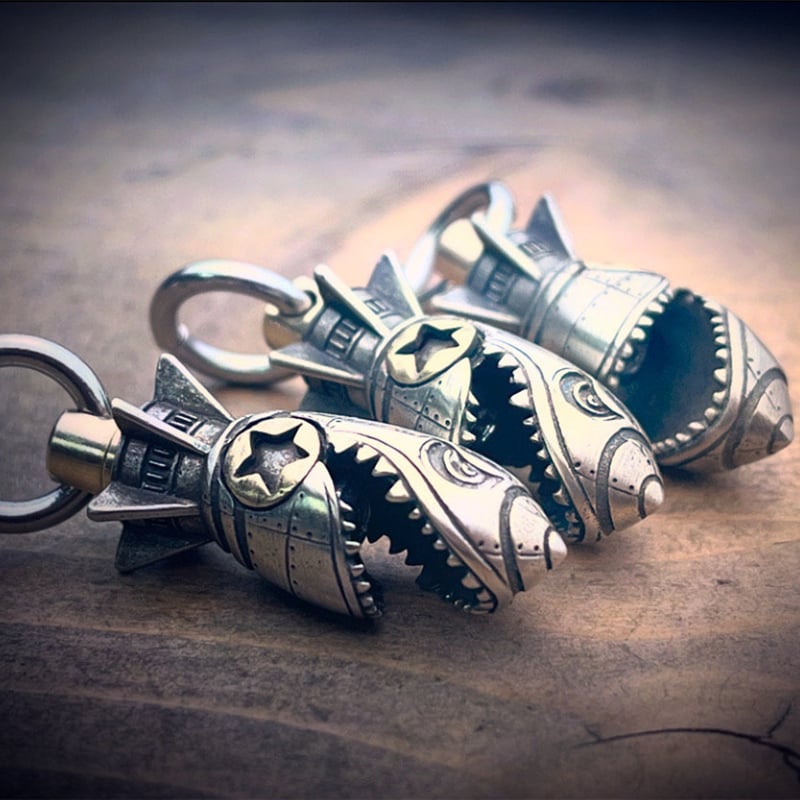 🔥Shark Rocket Bomb Keychain