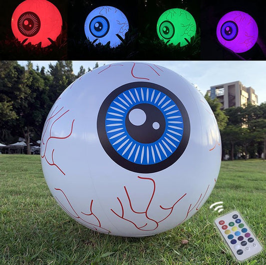 🎃Sale 49% off🎃Inflatable Led light-up waterproof eyeball pumpkin 13 colours with remote control