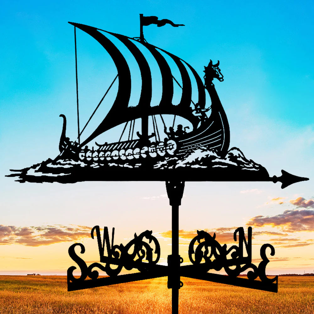 Creative stainless steel weather vane