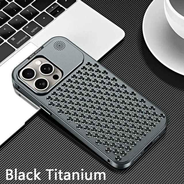 Breathable Perfume Aluminum alloy Heat Dissipation Phone Case For iPhone