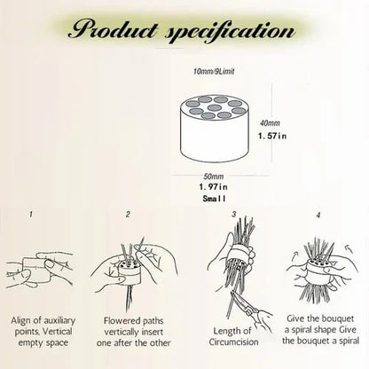 🎁Spiral Ikebana Stem Holder💐