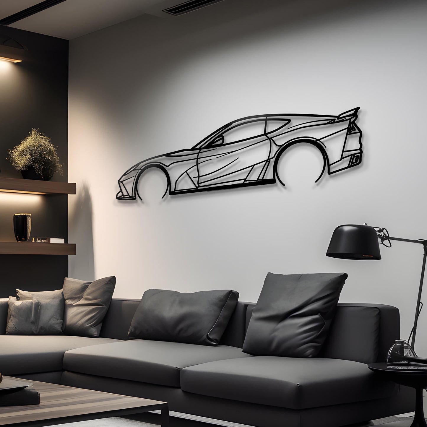 🎁🔥Car Metal Outline (Wall Artist)