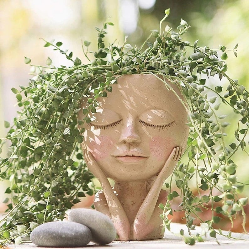 💝2024 HOT SALE 48% OFF-Girl Face Head Planter