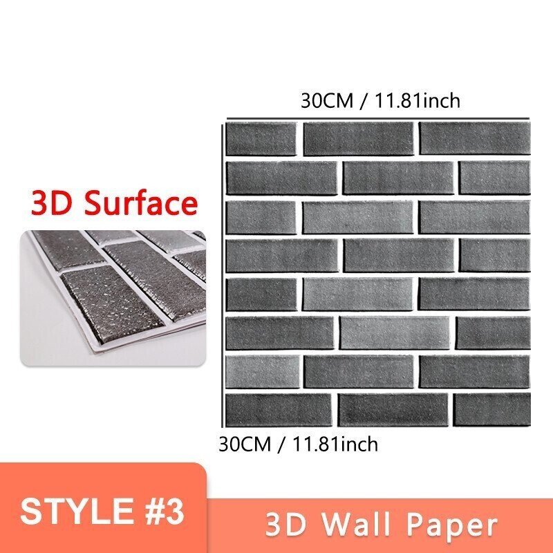 🌟Big Sale -3D Peel and Stick Wall Tiles(30cmx30cm)