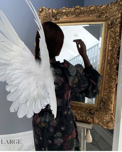 Designer Made Floating Wings in Black