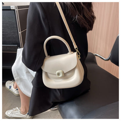 Women's solid color saddle bag purse fashion handbags