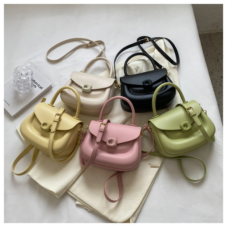 Women's solid color saddle bag purse fashion handbags