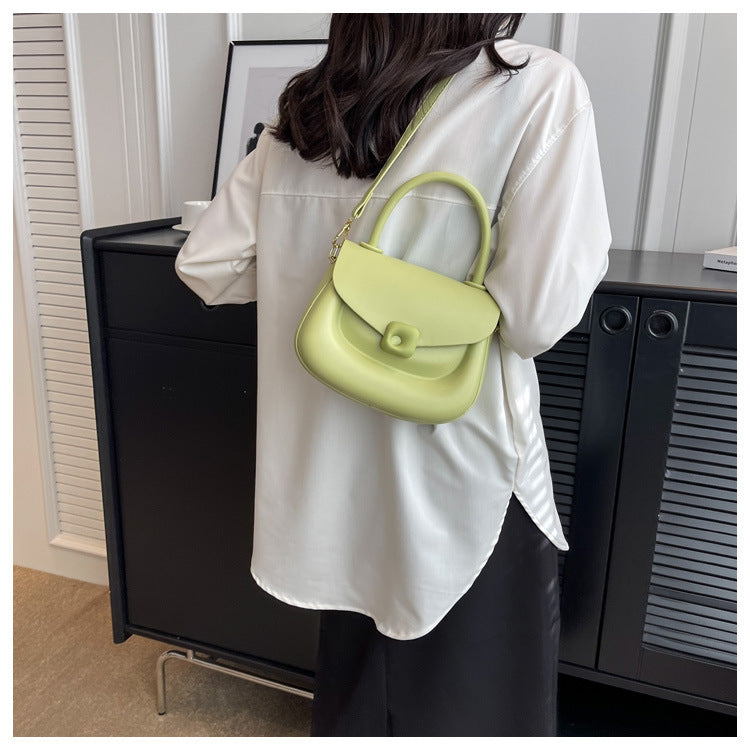 Women's solid color saddle bag purse fashion handbags