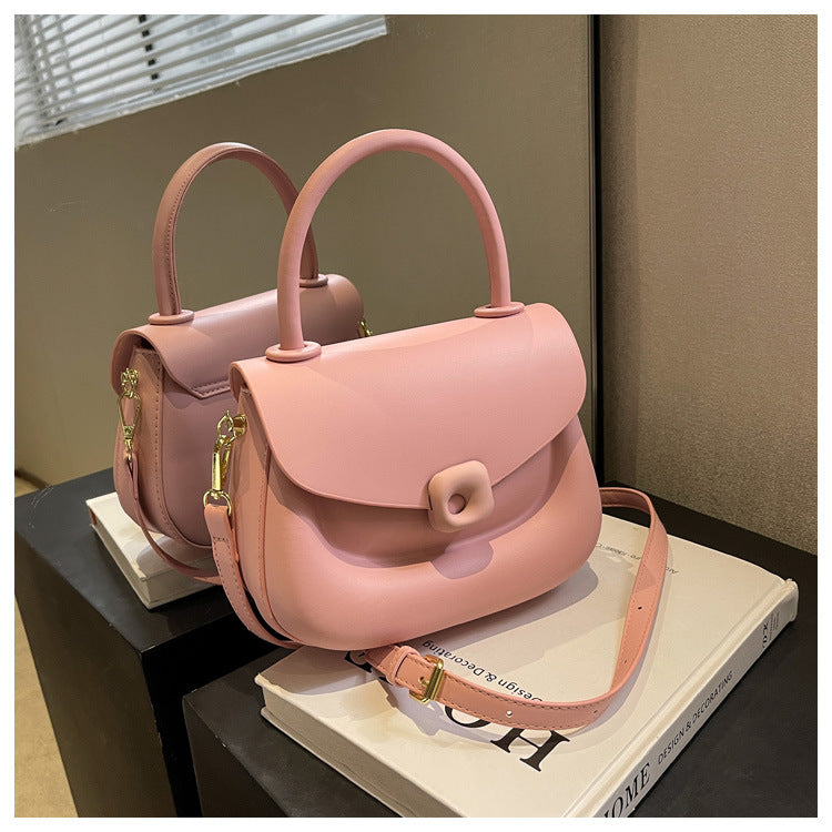 Women's solid color saddle bag purse fashion handbags