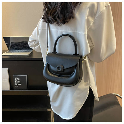 Women's solid color saddle bag purse fashion handbags