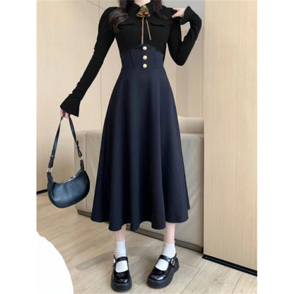 Women's Casual Waist Shaping Slim Dress