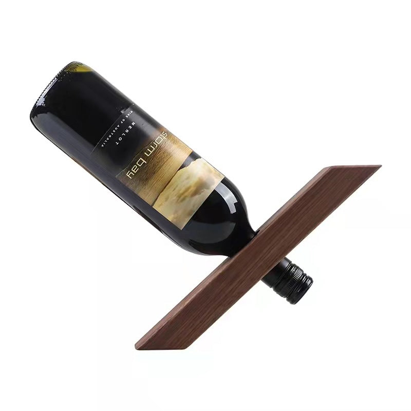 Balance Wooden Wine Bottle Holder Floating  Wine Holder