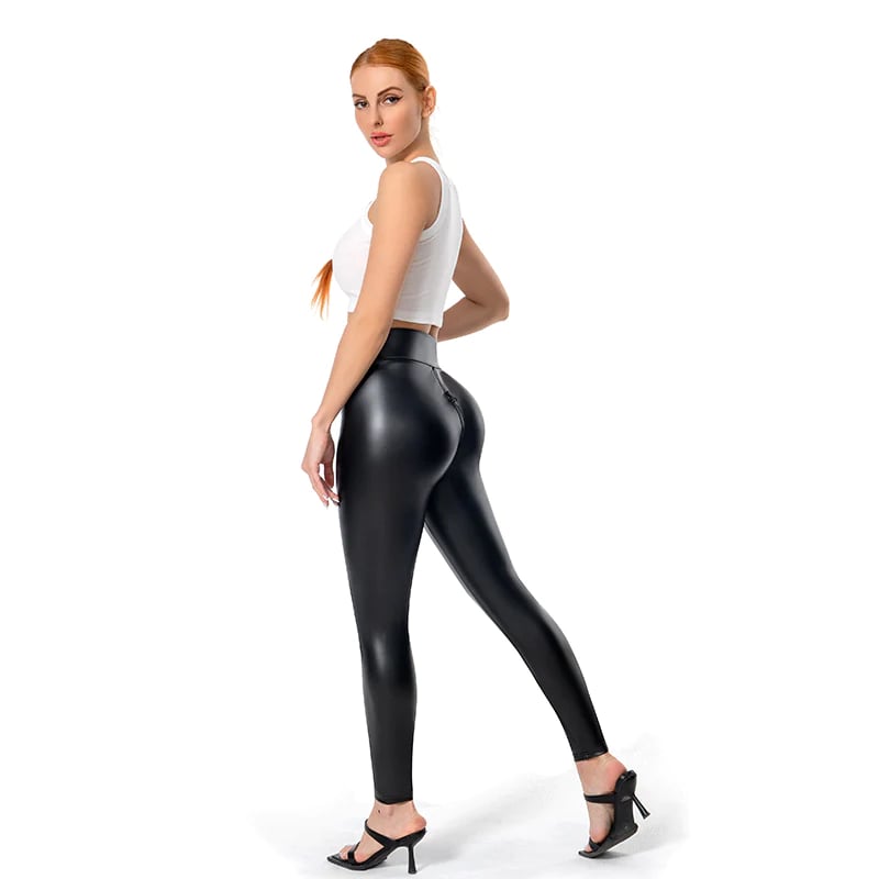 49% OFF Matte Leather Trousers