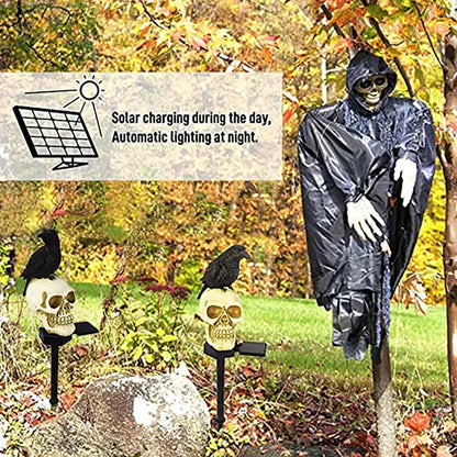 🔥 49% Off-Solar Skull Crow Waterproof Landscape Light