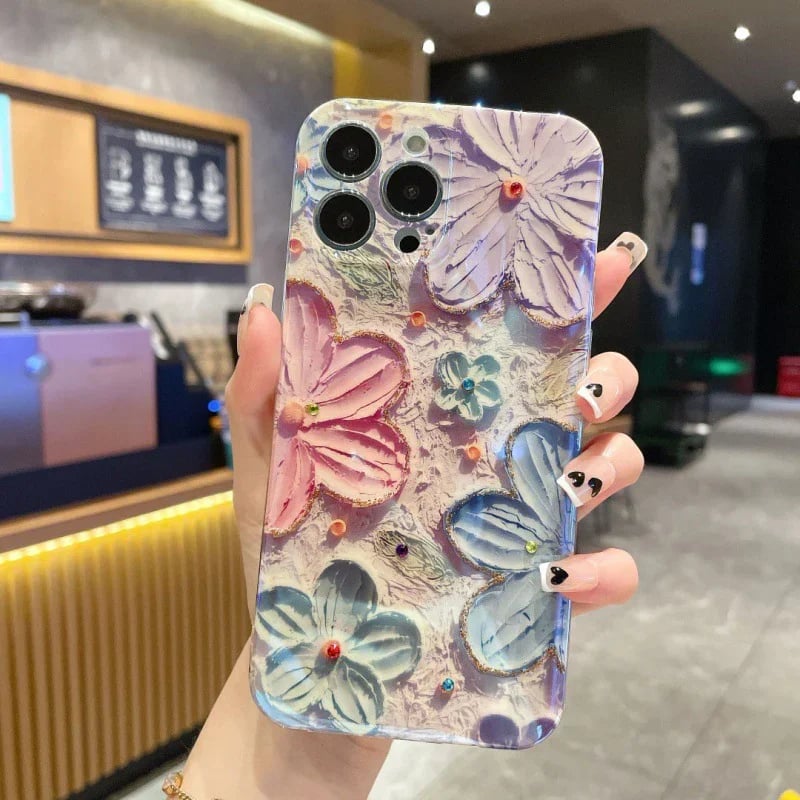 Hot Sale Vintage Oil Painting Flower iPhone Case