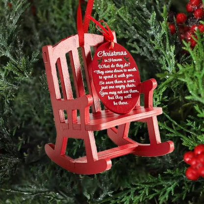 🎄Christmas in Heaven Rocking Chair Ornament❤️