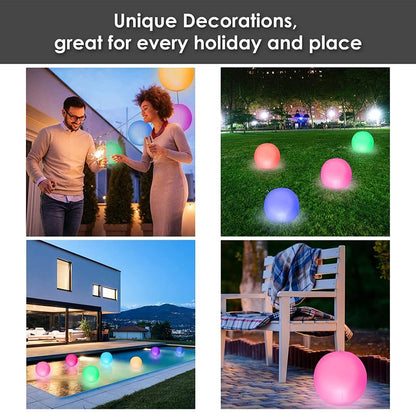 Pool Decoration🎉LED Light 16 Colors Luminous Beach Ball