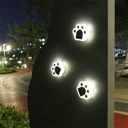 LED Solar Paw Lights