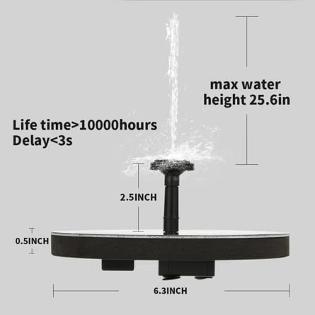 Best Mother's Day Gift Of 2024 - Solar outdoor fountain-The perfect garden decoration