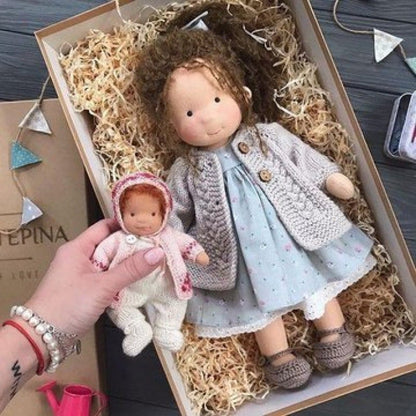 🎁🎁The Best Gift for Kids-Handmade Waldorf Doll👧(Buy2 Free Shipping)