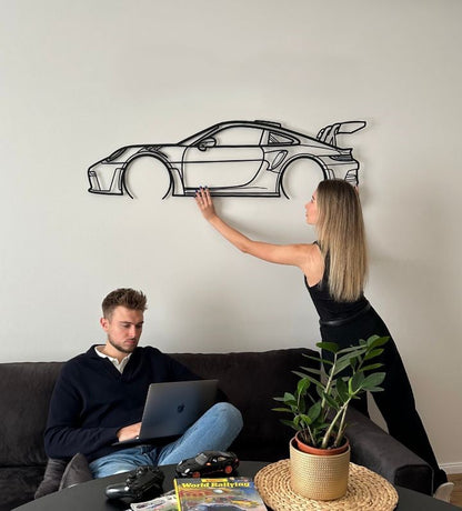 🎁🔥Car Metal Outline (Wall Artist)