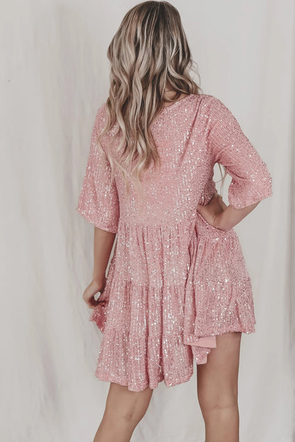 ✨Sequin Baby Doll Dress