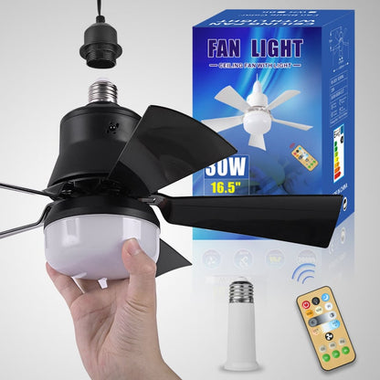 2024 New 2-IN-1 PORTABLE CEILING FAN & LIGHT with Remote Control