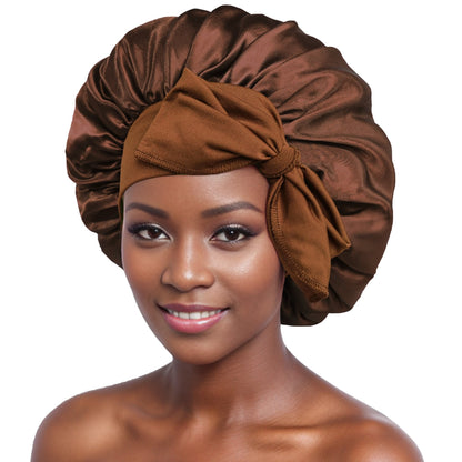 Silk Night Sleeping Cap Bonnet