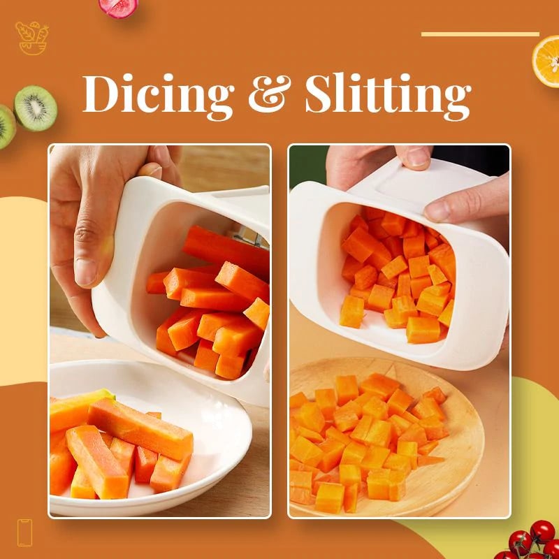 2024 New Design 2-in-1 Vegetable Chopper Dicing & Slitting