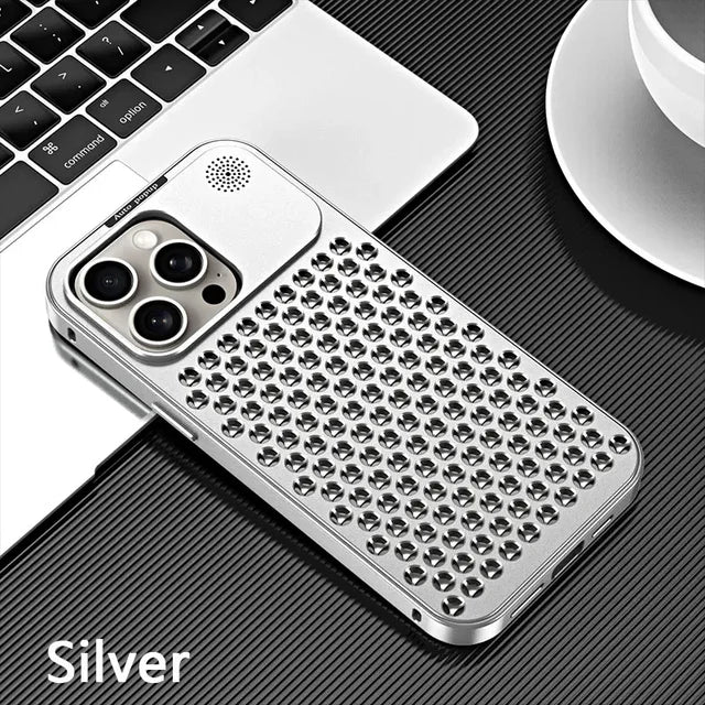 Breathable Perfume Aluminum alloy Heat Dissipation Phone Case For iPhone