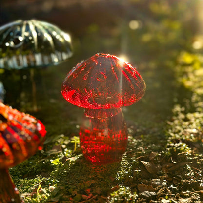 Glass Mushroom Vases